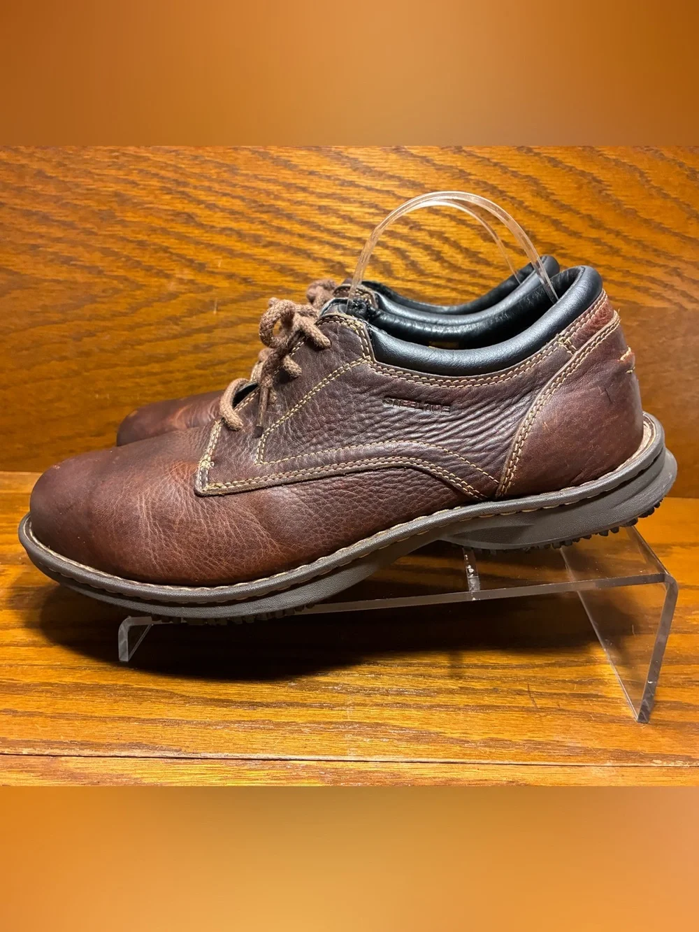 Timberland PRO Steel Toe Leather Lace-up Work Shoes Brown Men’s Size 9.5